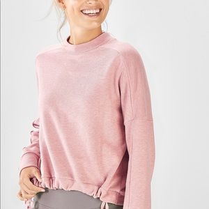 SOLD MERCRI- Fabletics pink pull over